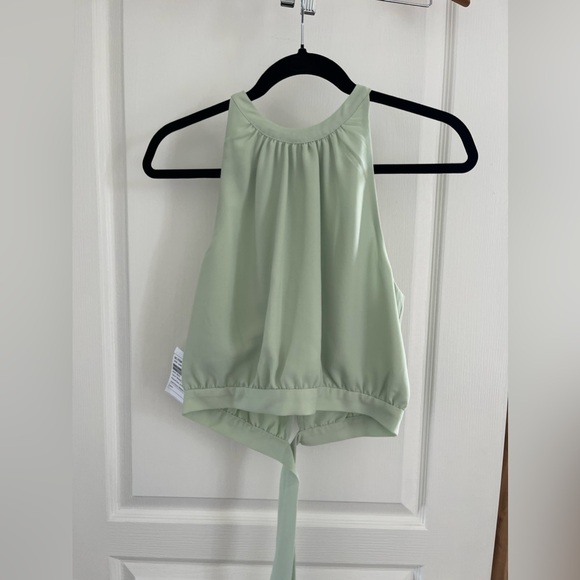 Wilfred Patrice Halter Blouse - Mint Green - Picture 1 of 3